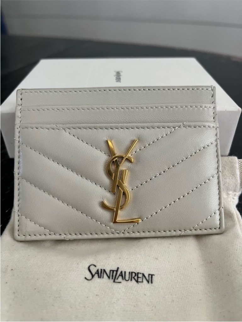 Saint Laurent Lambskin Leather Card Case